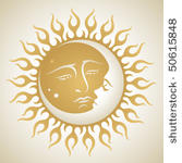 moon and sun