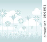 a soft blue illustration...
