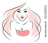 fashion girl. vector without...