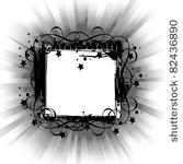 illustration of grunge black...