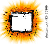 illustration of grunge black...