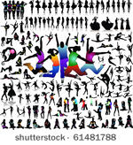 big set of vector people...
