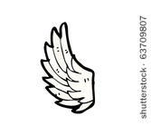 angel wing drawing