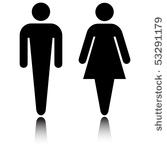restroom icon set with...