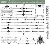 collection of page decoration...