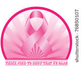 think pink design. vector