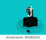 snorkel man