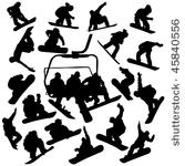 vector snowboard collection
