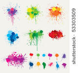 splattered paint