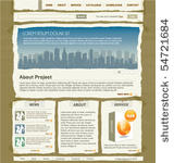 vector web site design template