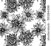 seamless pattern with black and ...