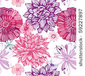 seamless pattern with pink...