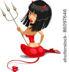 sexy devil vector illustration