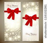 greeting cards with red bows...
