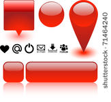 glossy icon set for web