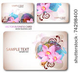modern business card set....