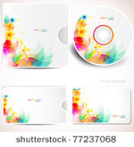 cover design template of disk...