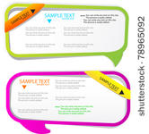 colorful bubble for speech....