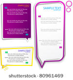 colorful speech frames