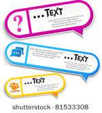 colorful bubble for speech