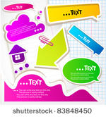 colorful bubbles for speech