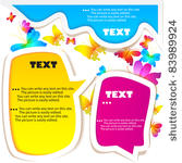 colorful bubble for speech. ...