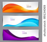 abstract vector banners set