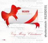 gift cards with ribbon. vector...