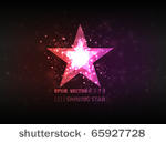 abstract star shining brightly...