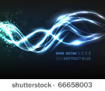 eps10 vector abstract blue line ...