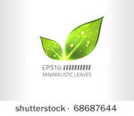 vector minimalistic leaf design ...