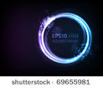 vector round frame design...