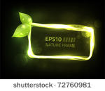 vector nature frame against a...