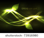eps10 vector green nature lines