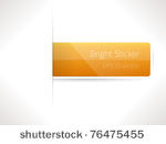 eps10 vector bright sticker