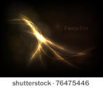eps10 vector fierce fire