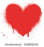heart grunge vector
