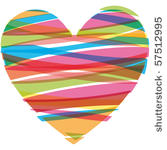 heart vector illustration icons ...