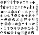 vector. various religious...