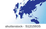 beautiful blue world map