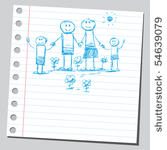 scribble happy family
