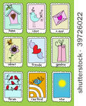 set of 9 hand drawn website...