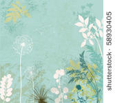 grunge floral background