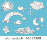 doodle elements  nature