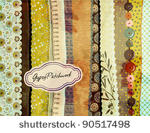 gypsy patchwork  hand painted...