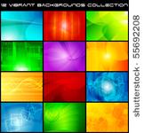 set of bright abstract...