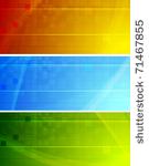 vibrant technical banners
