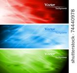 bright abstract banners...