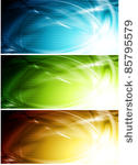 colorful wave banners. eps 10