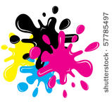vector cmyk colored cartoon...